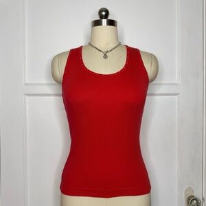 Red rhinestone tank top